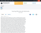 Teaching Effectively with Multimedia