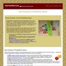Data Analysis and Probability Games