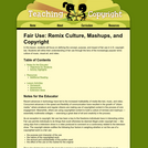 Fair Use: Remix Culture, Mashups, and Copyright