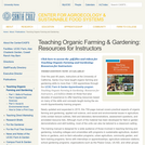 Teaching Organic Farming & Gardening: Resources for Instructors