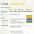 Teaching Direct Marketing and Small Farm Viability: Resources for Instructors