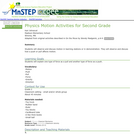 Physics Motion Activities for Second Grade