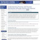 Understanding Poverty and Income Distribution through Community Service