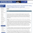 Teaching Local Economic Development Using Problem-Based Service Learning