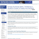 Foreign Exchange Rates: Solidifying a Student's Grasp of Supply and Demand