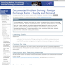 Documented Problem Solving: Foreign Exchange Rates - Supply and Demand