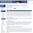 The Value of Exchange: A Classroom Experiment