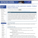 Externalities in the cashmere market: Colbert Report interview