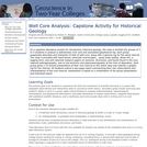 Well Core Analysis: Capstone Activity for Historical Geology