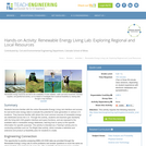 Renewable Energy Living Lab: Exploring Regional and Local Resources