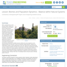 Biomes and Population Dynamics - Balance within Natural Systems