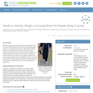 Design a Carrying Device for People Using Crutches