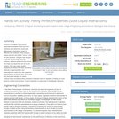 Penny Perfect Properties (Solid-Liquid Interactions)