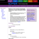 Regional Crime Analysis Geographic Information System (RCAGIS)