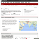 Energy & Mining Topic Page