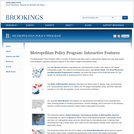 Metropolitan Policy Program: Interactive Features