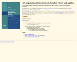 A Computational Introduction to Number Theory and Algebra