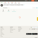 Total Length in Compound Units English Units