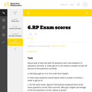 6.RP Exam scores