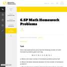 6.SP Math Homework Problems