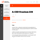 A-CED Uranium 238