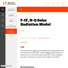 F-IF, N-Q Solar Radiation Model