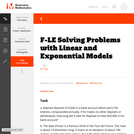 F-LE Solving Problems with Linear and Exponential Models