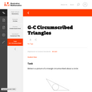 G-C Circumscribed Triangles