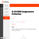 G-CO SSS Congruence Criterion