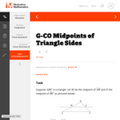 G-CO Midpoints of Triangle Sides