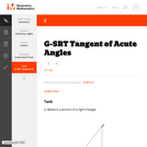 G-SRT  Tangent of Acute Angles