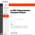 G-SRT Trigonometric Function Values