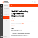 N-RN Evaluating Exponential Expressions