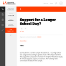Support for a Longer School Day?