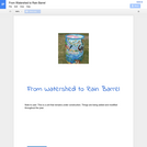 From Watershed to Rain Barrel