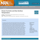 Ocean Currents and Sea Surface Temperature