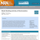 Model Building Activity of Electrostatics