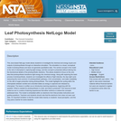 Leaf Photosynthesis NetLogo Model