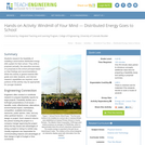 Windmill of Your Mind: Distributed Energy Goes to School