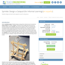 Design a Catapult (for Informal Learning)