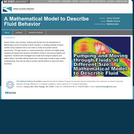 A Mathematical Model to Describe Fluid Behavior