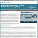 Wetland Ecology Insight through Field and Laboratory Study