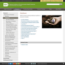 National Institute of Environmental Health Sciences Databases