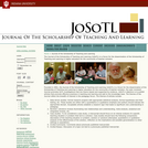 The Journal of the Scholarship of Teaching and Learning