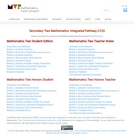 Secondary Two Mathematics: Integrated Pathway CCSS