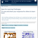 Open for Learning Challenges