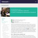Counting & Cardinality: Unbound |Â A Guide to Kindergarten Mathematics Standards