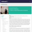 Geometry: Unbound |Â A Guide to Grade 8 Mathematics Standards
