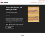 Professional Writing in the Health Disciplines