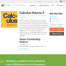 Calculus Volume 2